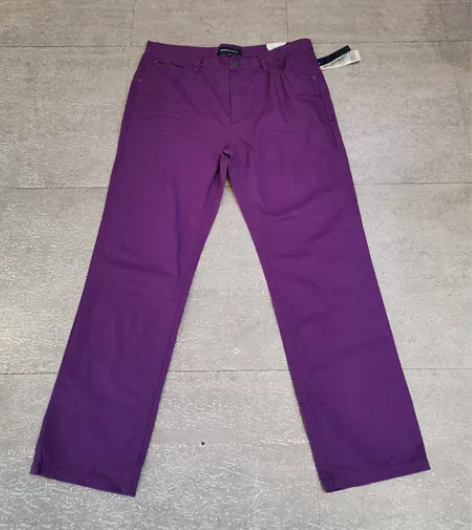 美邦特价！男多色水洗裤，修身版型，亮葡萄紫...