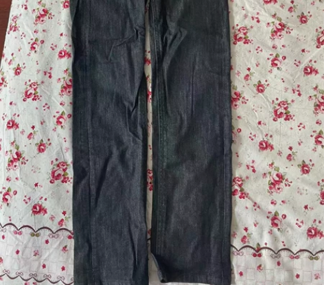 正品Levis 505骑行黑色弹力修身牛仔...