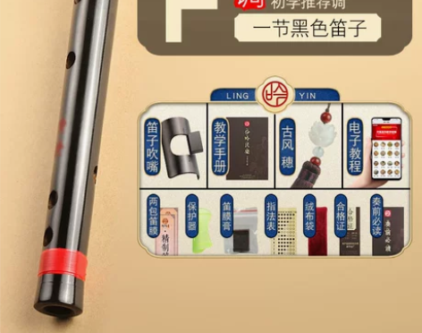 专业竹笛儿童初学零基础入门笛子乐器学生E精...