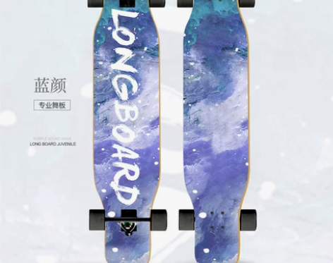 ?长板滑板女刷街专业板公路青少年舞板成人男...