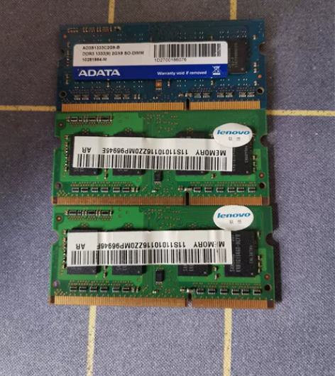 联想笔记本电脑拆机1G内存条，两个，是三星...