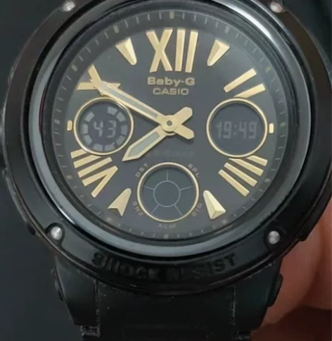 卡西欧bga153-1bjf黑色潮流百搭款...