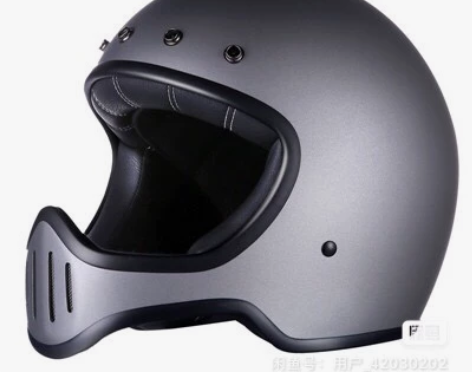 自用AMZ机车摩托车复古头盔男全覆式四季通...