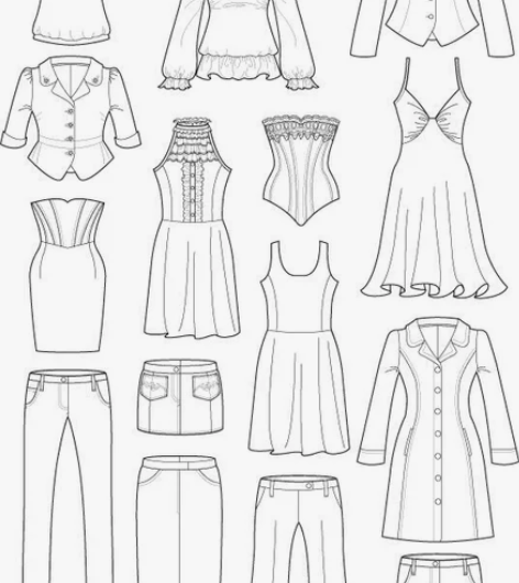 服装款式图 服装工艺图 一张10，具体按款...