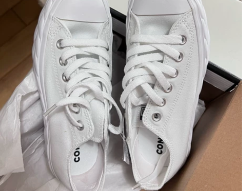 白色帆布鞋 全新没穿过 40包邮 偏...