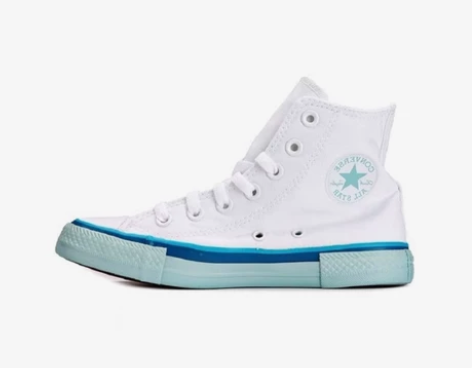 Converse 匡威撞色高帮帆布鞋 女款...