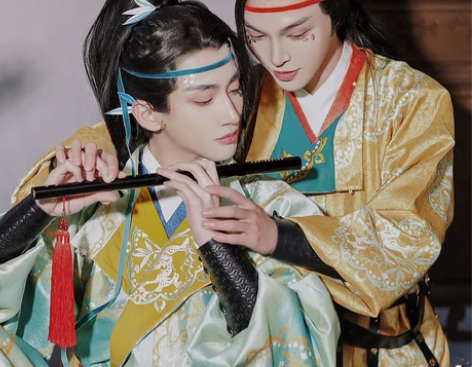 重楼鹿声原创唐制绣花中国汉服 租金借名店家...