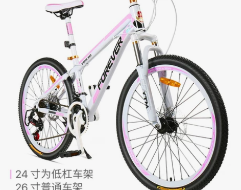永久山地车自行车，成人女式学生26寸27变...