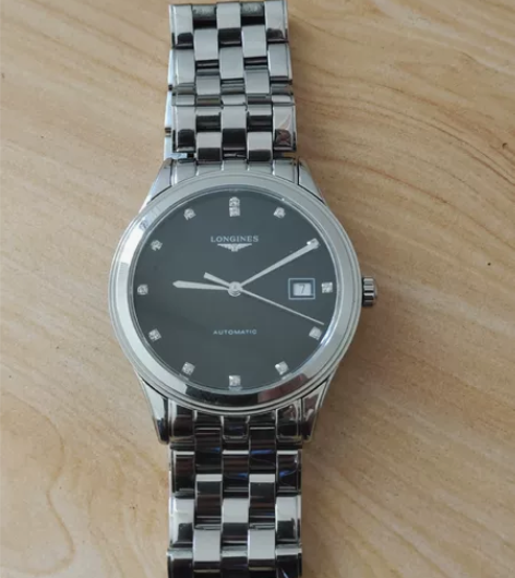 手表出   自带款浪琴军旗带钻黑盘组装的 ...