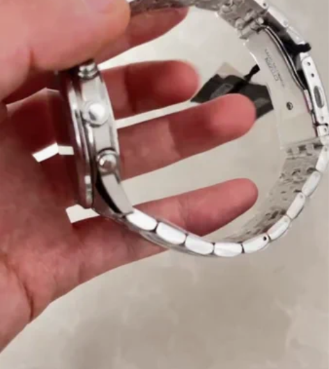 西铁城正品手表男光动能经典商务三眼计时表A...