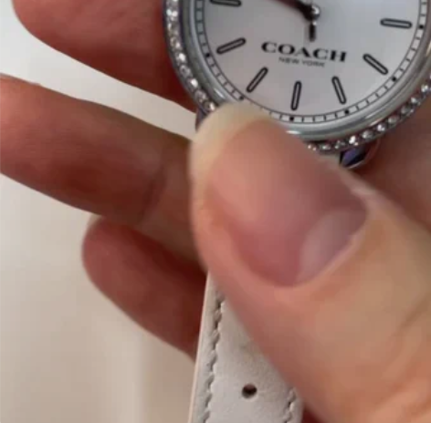 日本购买，正品Coach蔻驰白色经典女士手...