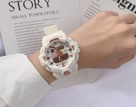 电子手表女学生运动韩版简约气质初中机械手表...