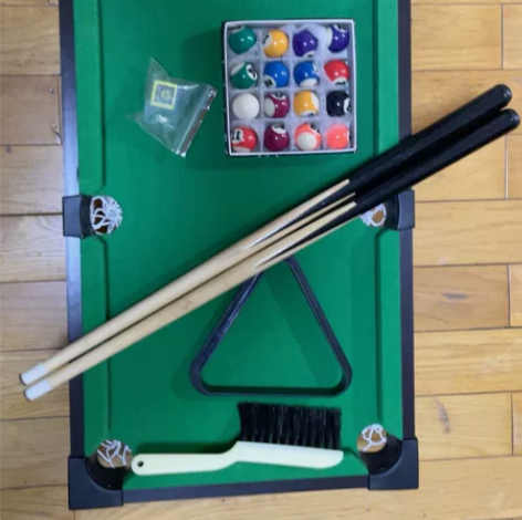 全新迷你台球桌，配件齐全，长51厘米、宽3...