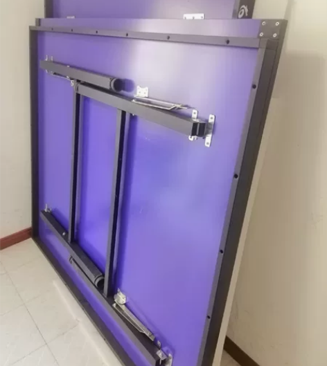 乒乓球桌自取 质量很好，稳稳的美卡龙加厚款...