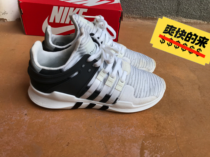 二手正品44码 Adidas阿迪达斯eqt...
