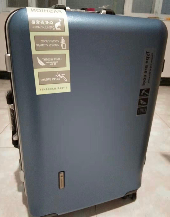 袋鼠正品旅行箱铝框箱拉杆箱登机箱男女商务箱...