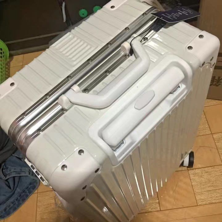 行李箱韩版铝框密码锁铆钉箱拉杆箱男万向轮皮...