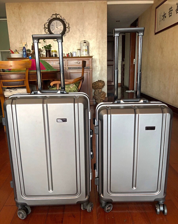 「全新」袋鼠正品铝框行李箱pc防刮耐磨全新...