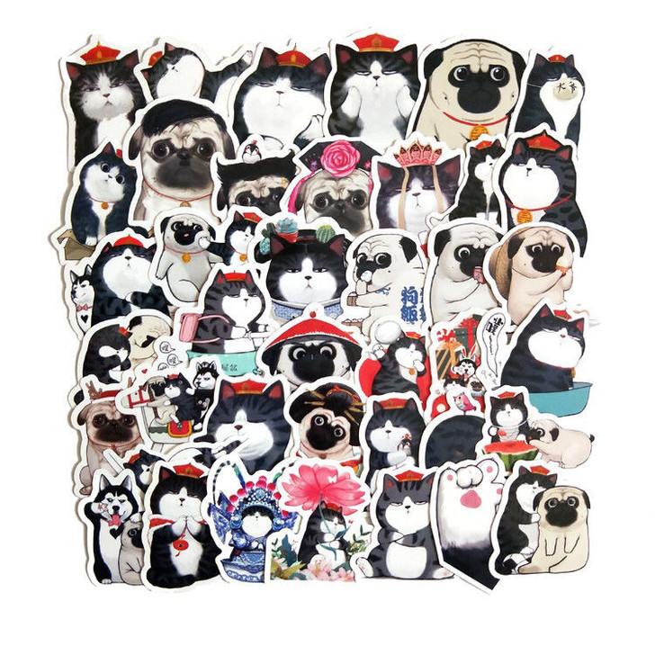 吾皇 巴扎黑贴纸吾皇巴扎黑表情包笔记本涂鸦...