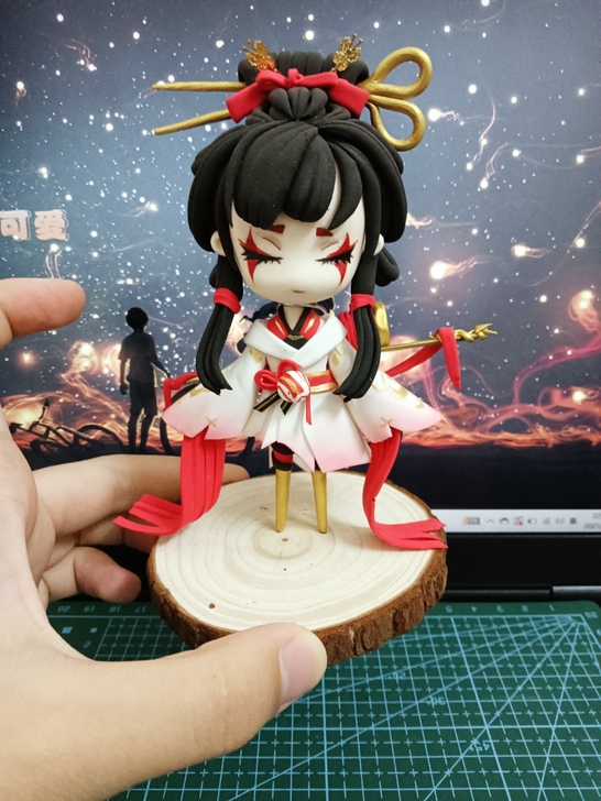 超轻黏土手办阴阳师小袖之手客单展示。勿拍