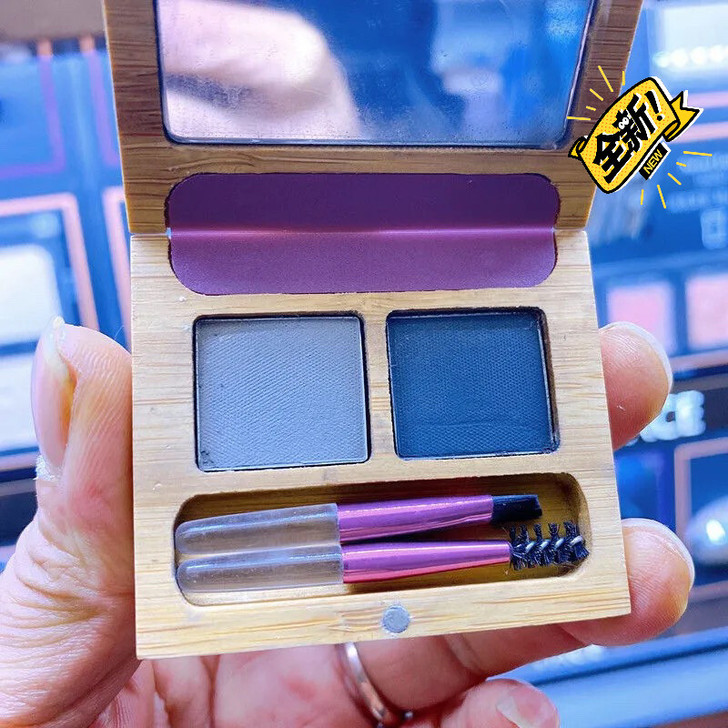 zao鲜机玉米造型眉粉2个色号 全新