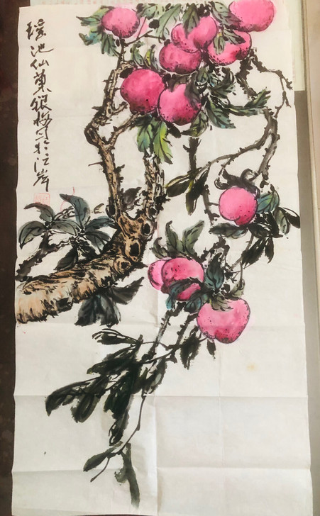 湖北名家江银梅作品，三尺整纸，作品永久保真...