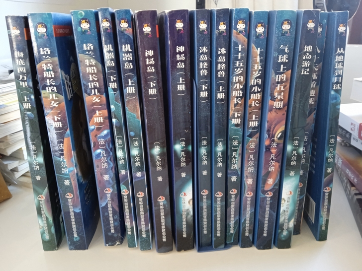 凡尔纳科幻小书全套 自己拿来收藏的 99新...