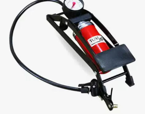 自行车打气筒电动车摩托车汽车打气筒脚踩式便...