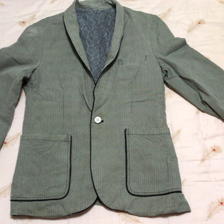 男士西装，双开叉小西装，修身，衣长71，胸...