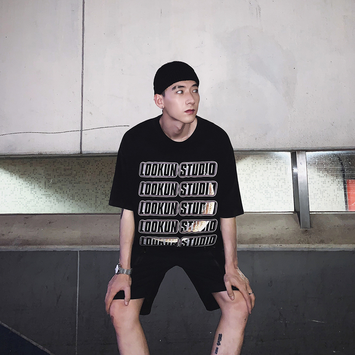 物空宋松 潮牌潮流男宽松oversize黑...