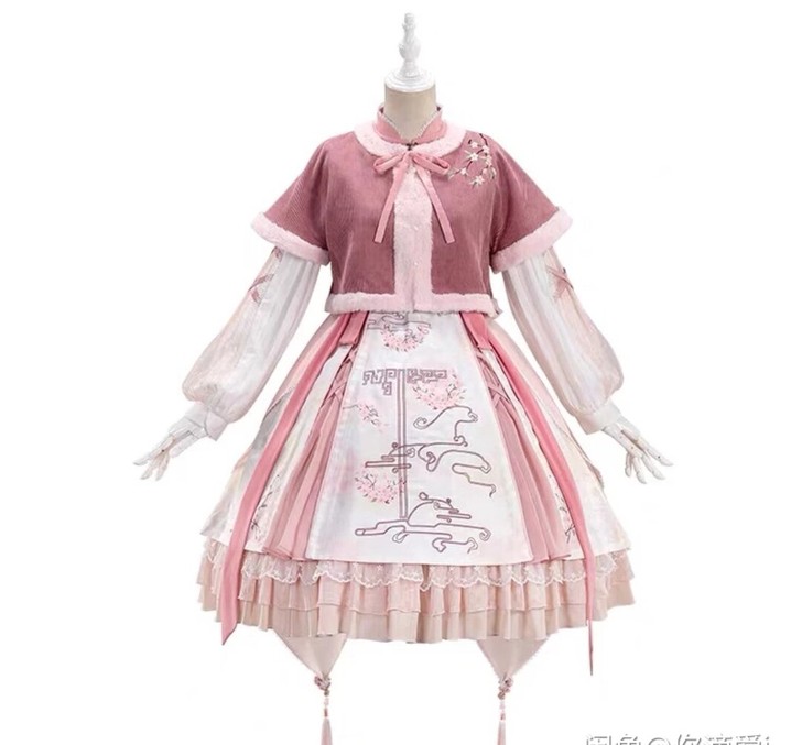 全款全套桃之夭夭中华风lo裙白菜Lolit...