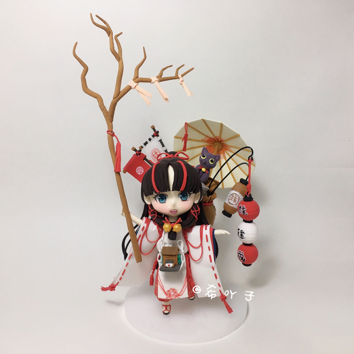 阴阳师缘结神粘土人偶手办，来图定制