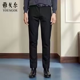 雅戈尔直筒休闲裤！