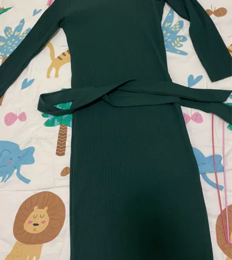 高级感冷淡系连衣裙气质V领收腰绑带包臀裙 ...