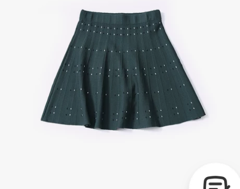 九新百褶条纹半身裙 时尚简约修身弹力百搭A...