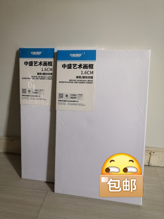 棉质细纹油画布，全新！买多了！22元2块出...