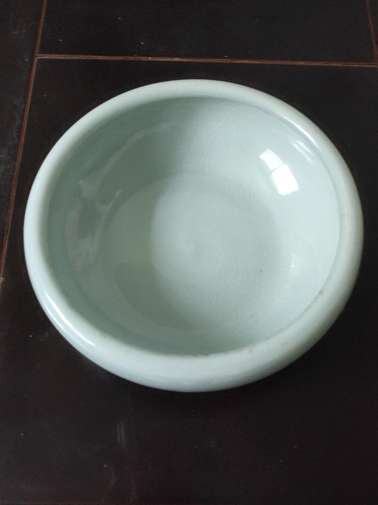 汝窑天青蓝茶洗，器型完美，做工精细，宝光内...