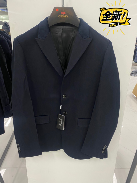 秋冬款 高尔夫品牌男士商务休闲羊毛西装 面...