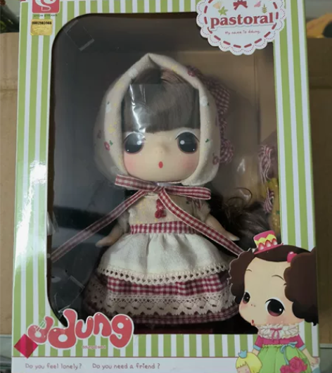 ddung冬己18cm碎花裙田园风娃娃 d...