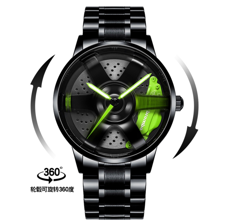 全新进口te37轮毂手表，轮毂能旋转 ，指...