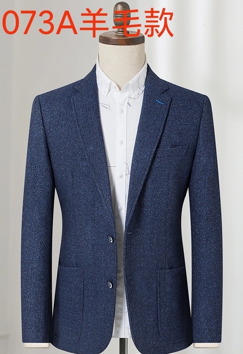 羊毛西装合集男士冬季修身羊毛呢单西青年休闲...