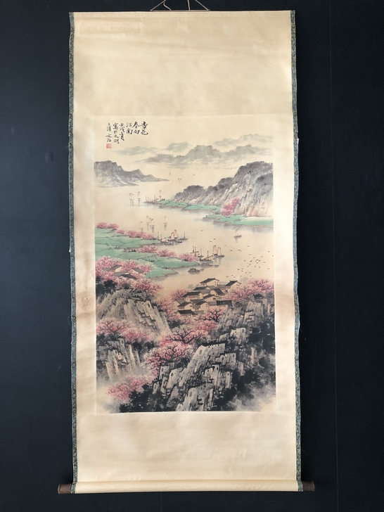 古玩收藏名人名家字画实物拍摄【宋文治】，三...