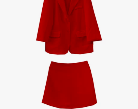 不是张嘉佳 炸街宽松西装套装女秋款港风ch...