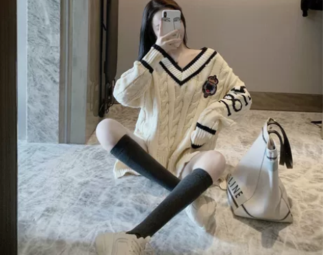 【双11狂欢价】2019秋冬季毛衣过膝裙子...