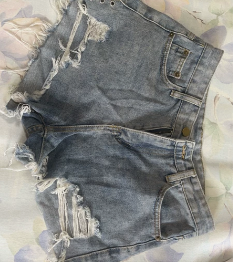 高腰牛仔短裤女夏季薄款2022年新款外穿宽...