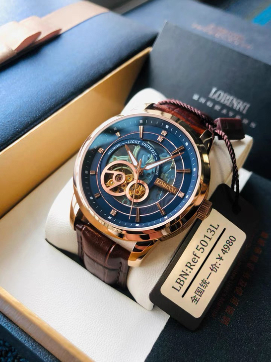 2021新款罗宾尼品牌专柜正品男表全自动机...