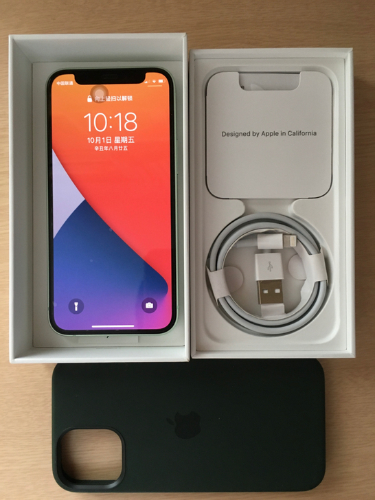 国行iphone 12mini 256g绿...