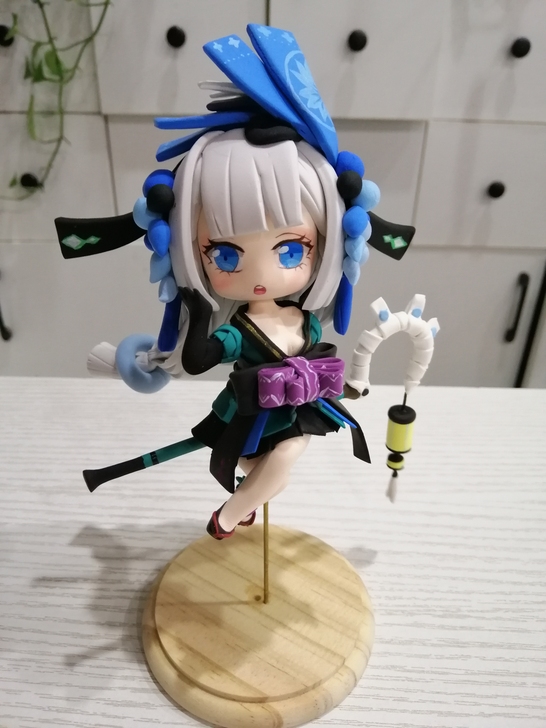 阴阳师青行灯Q版手办，暂停接单中