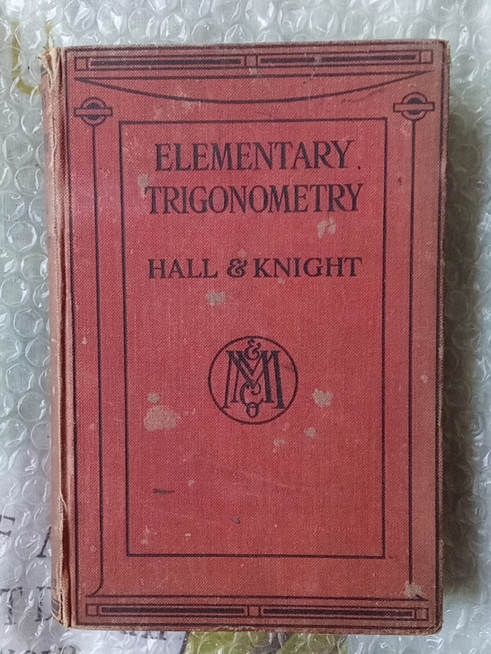 民国时期外文书籍，初等三角学，1930年外...