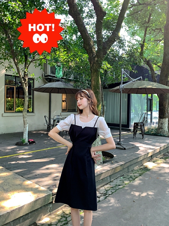 包邮 MG小象连衣裙 经典赫本风连衣裙